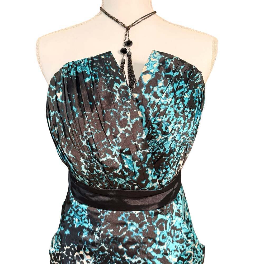 Guess Strapless Animal Print Mini Dress Size 0 - Picture 2 of 7
